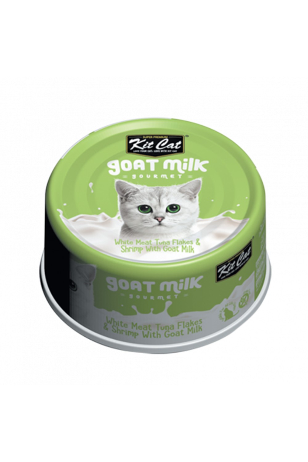 Kit Cat White Meat Tuna Flakes & Shrimp With Goat Milk 70g