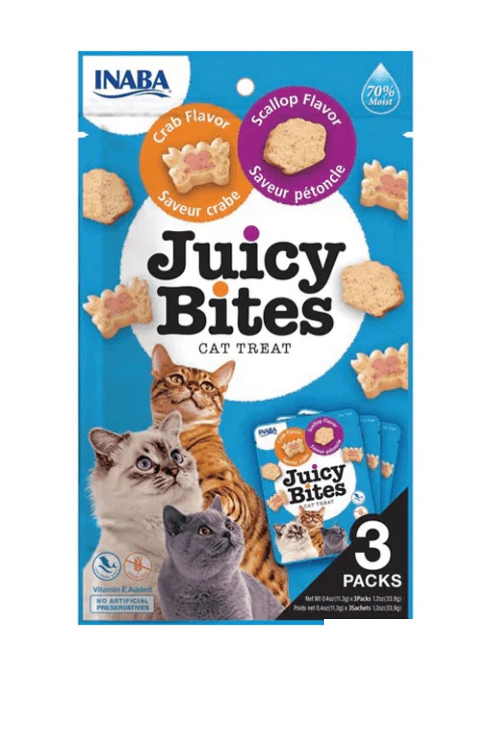 Inaba Juicy Bites Crab and Scallop Flavors