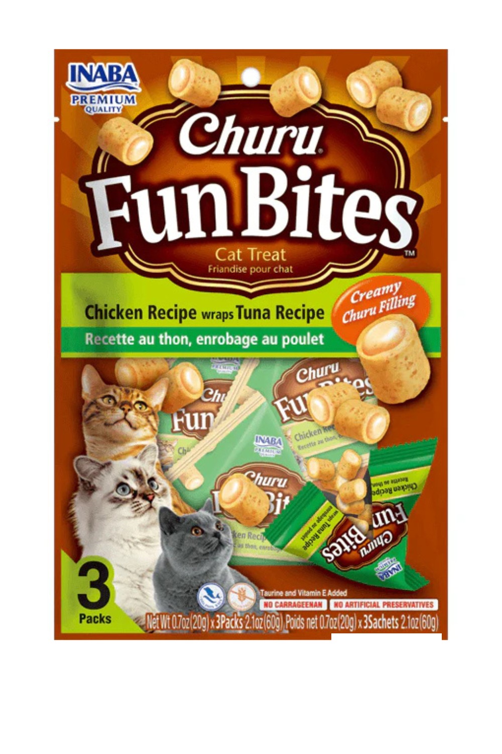 naba Churu Fun Bites Chicken Recipe Wraps Tuna Recipe 3 Packs
