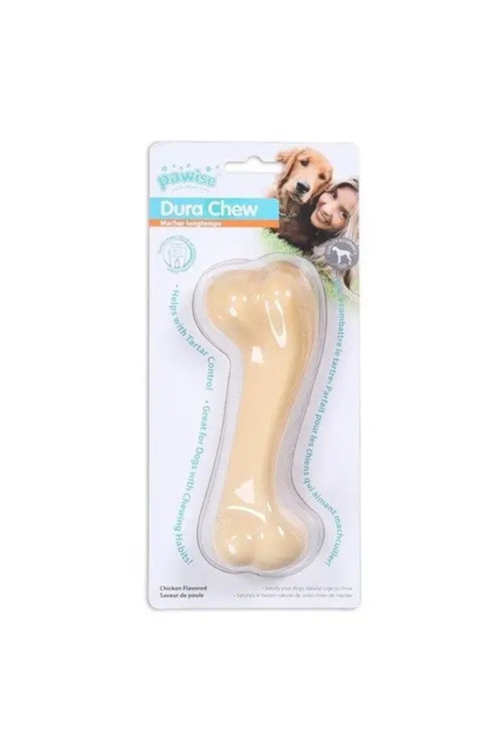 Pawise Dura Chew Bone Toy - Chicken Flavor