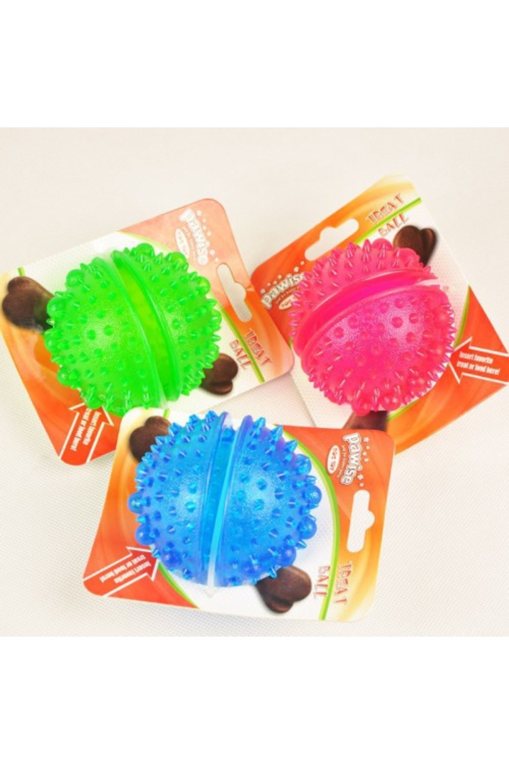 PAWISE TREAT BALL DOG TOYS
