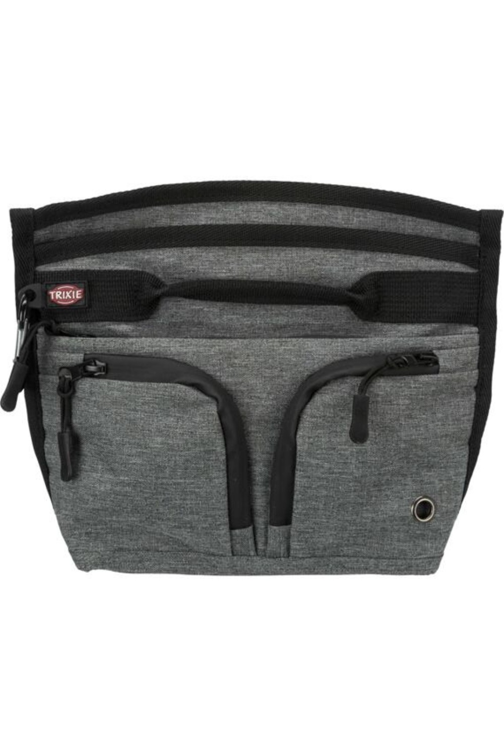 Trixie Duo Treat treat bag, 23 x 19 cm, grey/black