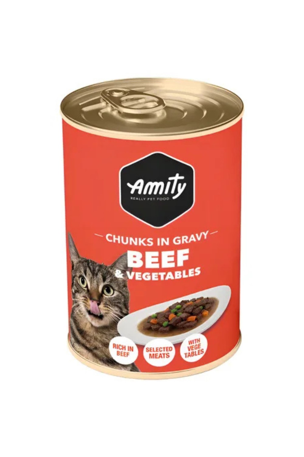 Amity - Cat Can beef & vegetables 415g