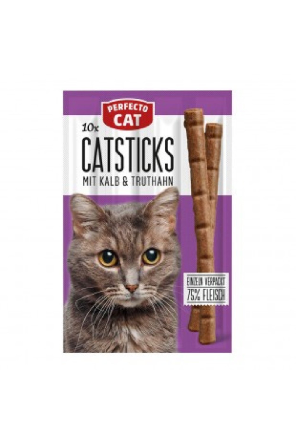 Perfecto Cat 10 Cat Sticks Veal & Turkey