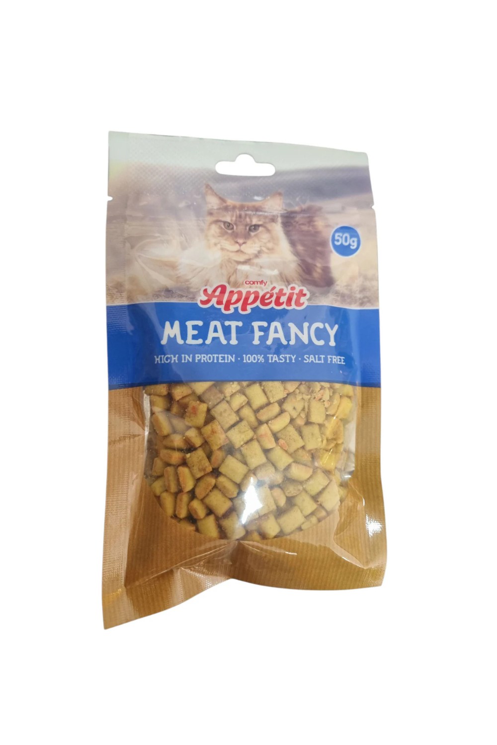 Meat Fancy cod pillow snack for cats 50g