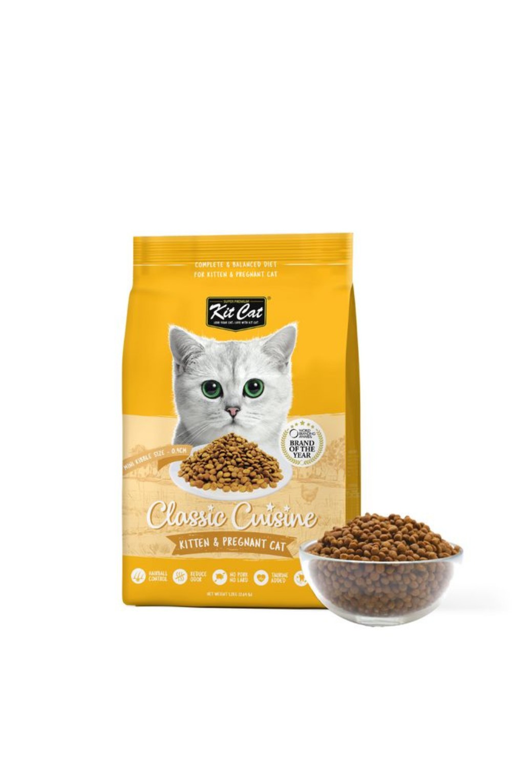 Kit Cat Kitten & Pregnant Cat Premium Dry Cat Food 1.2kg