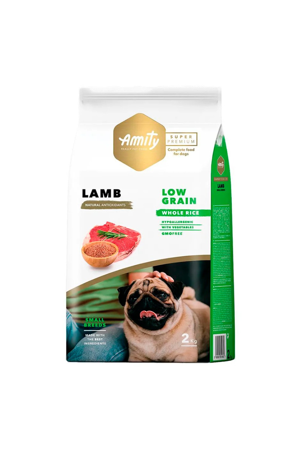 Amity Super Premium Low Grain Adult Mini Dog Food - Lamb 2kg
