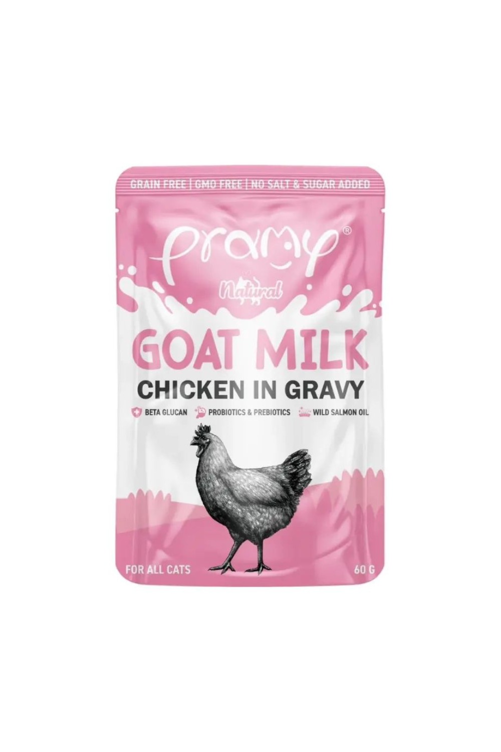Pramy Chicken With Goat Milk in Gravy 60g