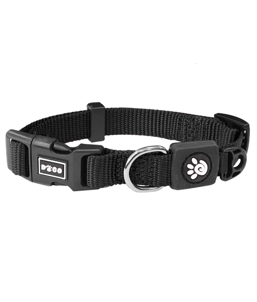 Doco - Dog Nylon Collar Black - X-Small