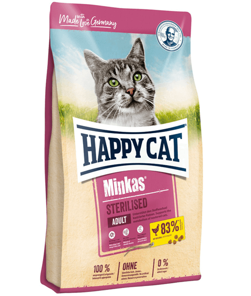 Happy Cat - Minkas Sterilised Poutlry 1.5kg - 4kg - 10 kg - 1.5 kg