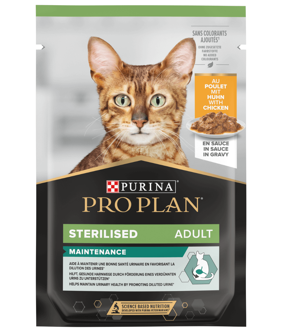 Purina - Pro Plan, Sterilised Adult Wet Cat Food, Chicken in Gravy, 85g - 1 Pouch