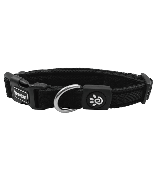 DOCO Puffy Mesh Collar Black - X Small