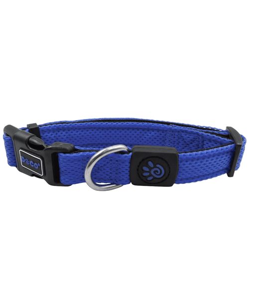 DOCO Puffy Mesh Collar Blue - X Small