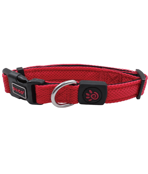 DOCO Puffy Mesh Collar Red - X Small