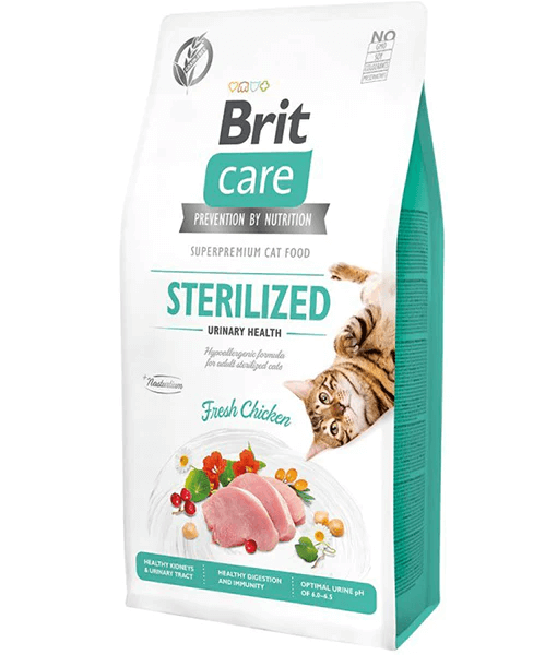 Brit Care - Grain-Free Sterilized Urinary Health, Adult, Dry Cat Food - 2kg
