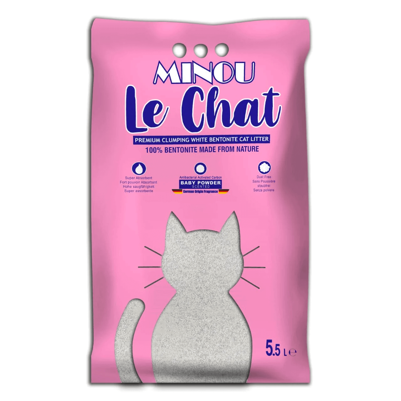 Minou - Le Chat Baby Powder Scented 5.5L