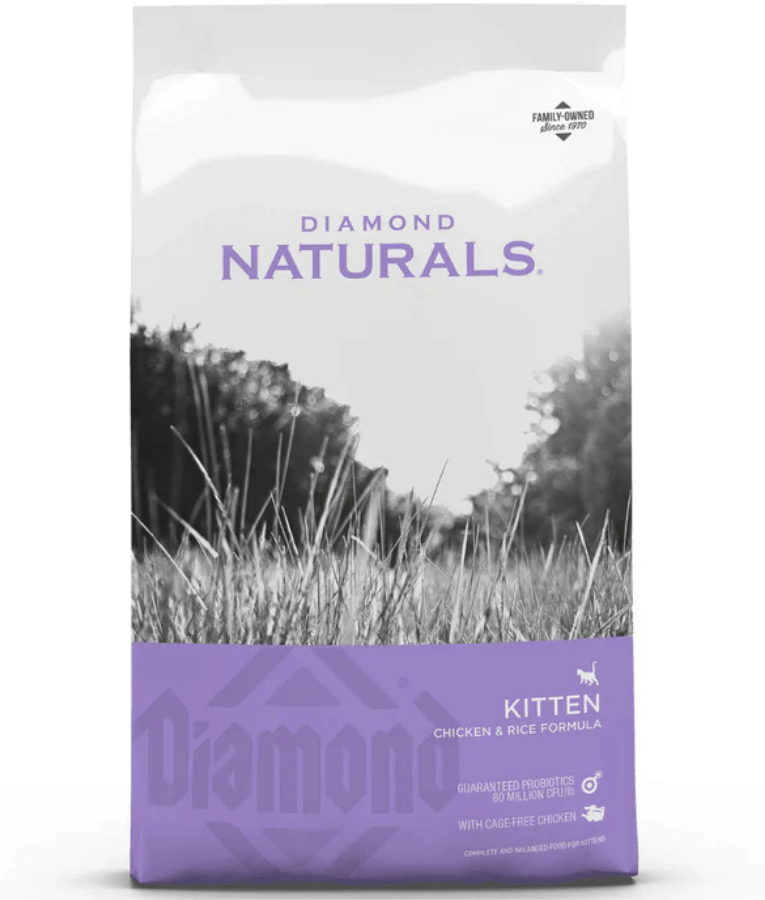Diamond Naturals – Indoor Kitten & Nursing Mother Cat Food with Chicken – 3kg