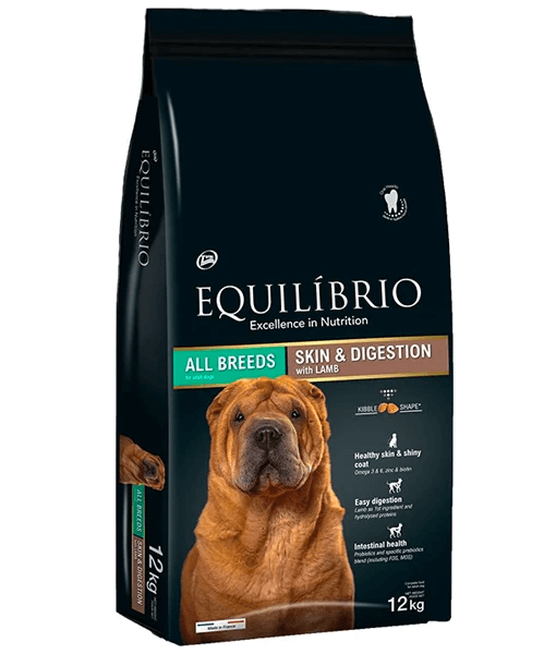 Equilibrio - Skin & Digestion, Lamb Adult Dry Dog Food - 2kg, 12kg - 12 kg