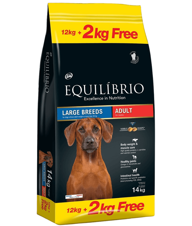 Equilibrio - Large Breed, Adult Dry Dog Food With Poultry - 2kg, 12kg - 12 kg