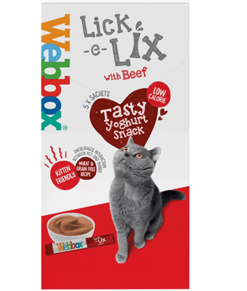 Webbox - Lick-e-Lix With Beef, Grain-Free, For Cats - 75g