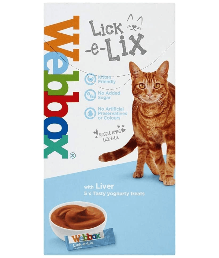 Webbox - Lick-e-Lix With Milk & Yoghurt, For Cats - 7 Sachets