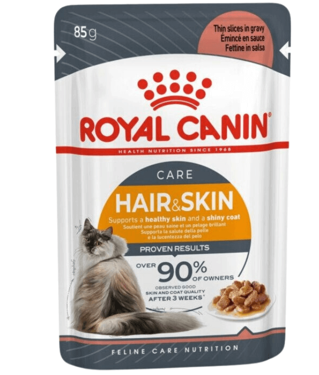 Royal Canin - Hair & Skin Pouch Cat Food In Gravy 85g - 1 Pouch