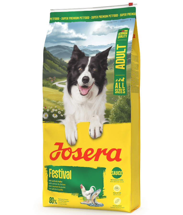 Josera - Festival, Salmon & Chicken, Gluten-Free, Skin & Coat Support, For Dogs - 12.5 kg