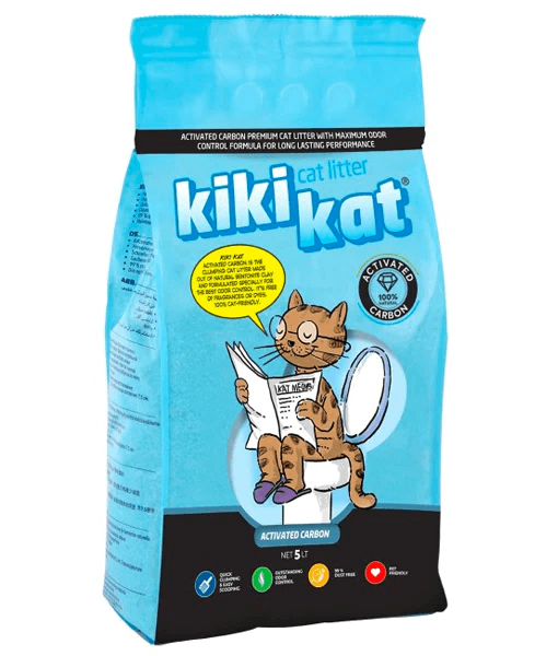 Kiki Kat Cat Litter – Activated Carbon - 5 Liter