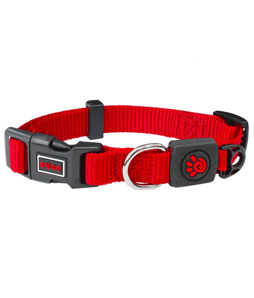 Doco - Dog Nylon Collar Red - X-Small