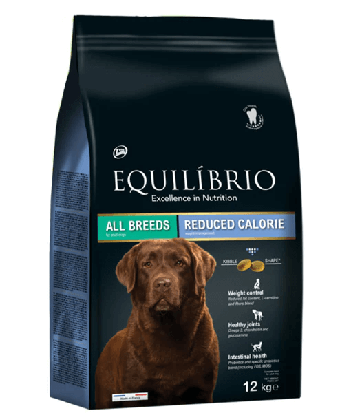 Equilibrio - All Breeds, Reduced Calories, Adult Dry Dog Food, With Poultry - 2kg, 12kg - 12kg