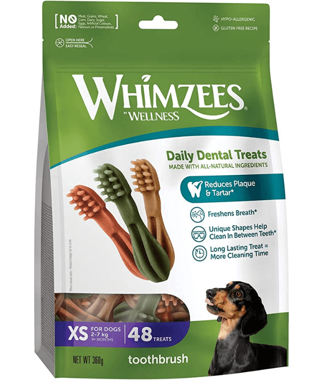 Whimzees - Dental Treats Tooth Brush XS-S_L - X-Small 360g