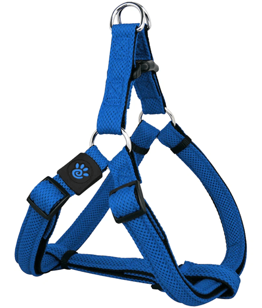 Doco Puffy Mesh Step-In Dog Harness Blue - Medium