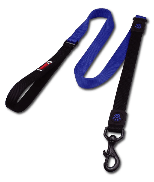 Doco - Bungee Shock Absorbing Nylon Leash, Neoprene Handle, For Dogs - Blue - 120cm (Large)
