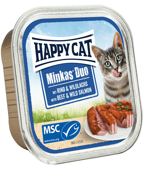 Happy Cat - Minkas Duo Beef & Wild Salmon, Grain-Free - 100g - 1 Pouch