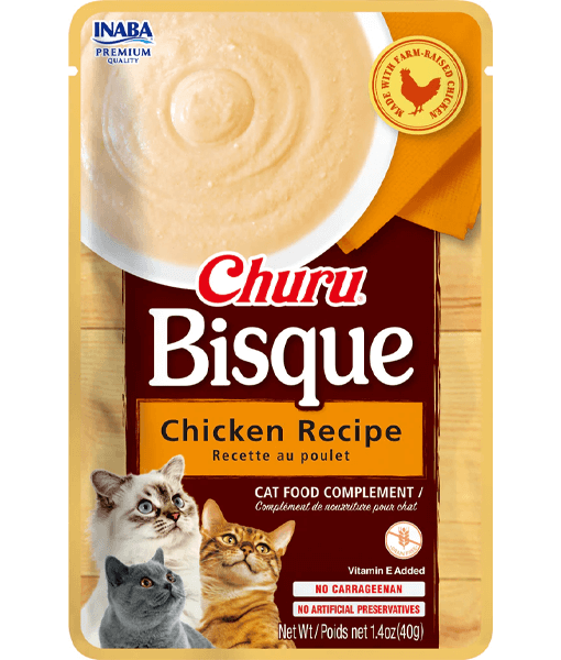 Inaba - Bisque - Chicken Recipe Cat Food Complement Food Topper 40g - 1 Pouch