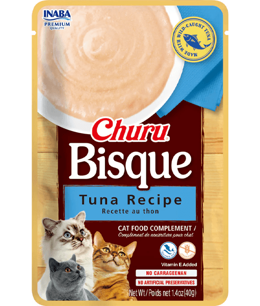 Inaba - Bisque - Tuna Recipe Cat Food Complement Food Topper 40g - 1 Pouch