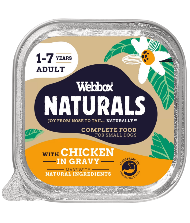 Webbox - Naturals, Adult Wet Dog Food With Chicken Chunks In Gravy - 150g - 1 Can