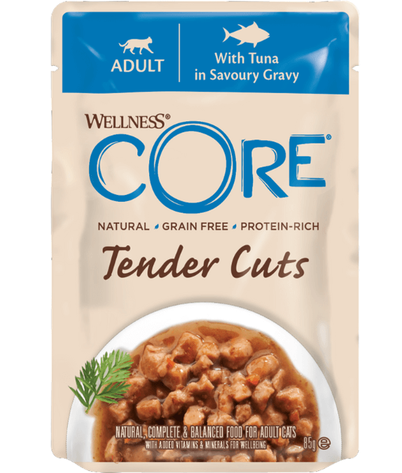 Wellness CORE Tender Cuts Tuna in Savory Gravy 85g - 1 Pouch