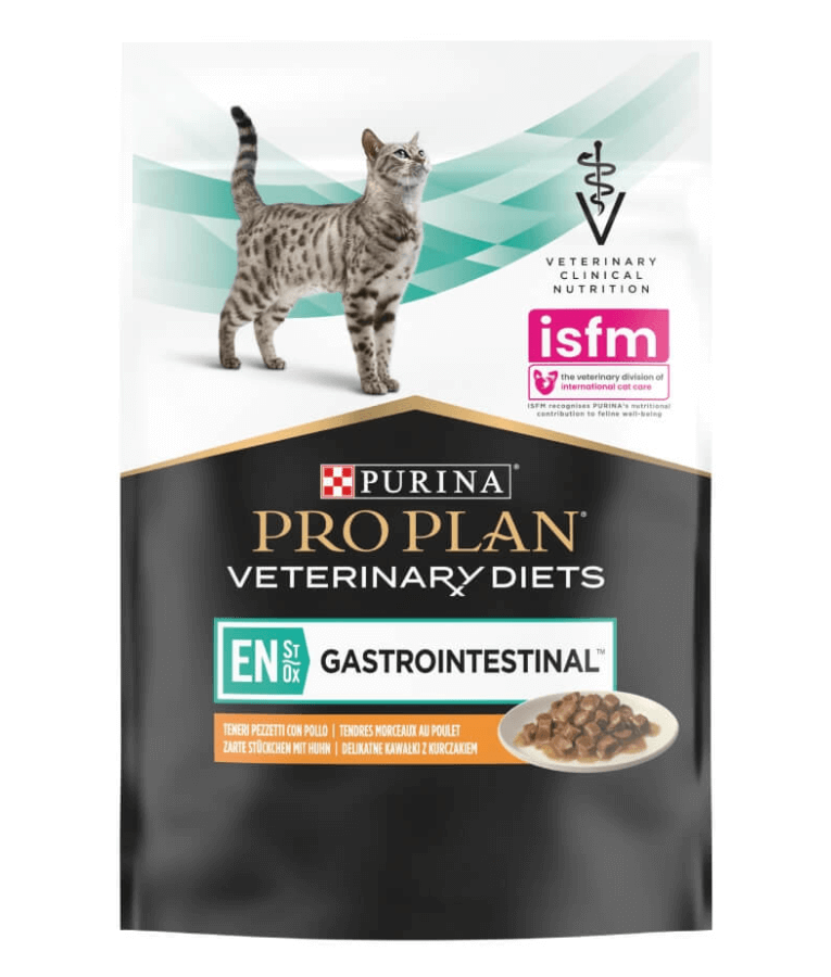 Purina - Pro Plan, Veterinary Diets EN Gastrointestinal Cat Pouch – Chicken 85g - 1 Pouch