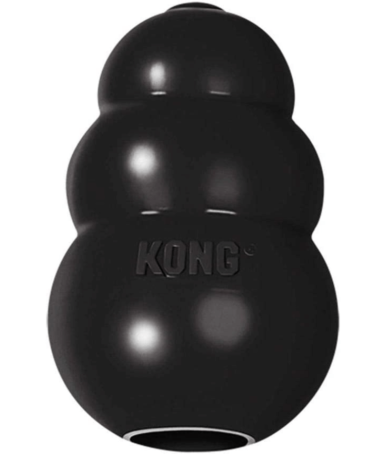Kong - Extreme Dog Toy, Ultra-Durable Black Natural Rubber, For Dogs - S-XXL (7.6-15.2cm) - Small