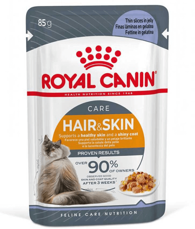 Royal Canin - Hair & Skin Pouch Cat Food In Jelly 85g - 1 Pouch