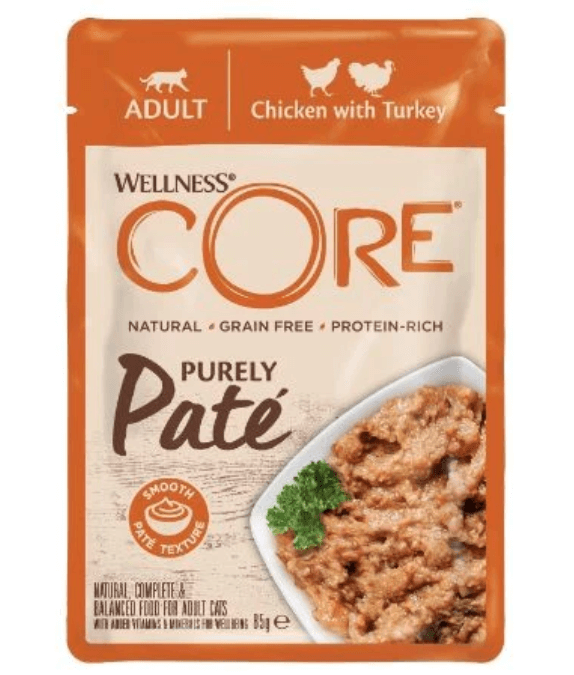 Wellness CORE Cat Purely Pate Chicken With Turkey Wet Food 85g - 1 Pouch