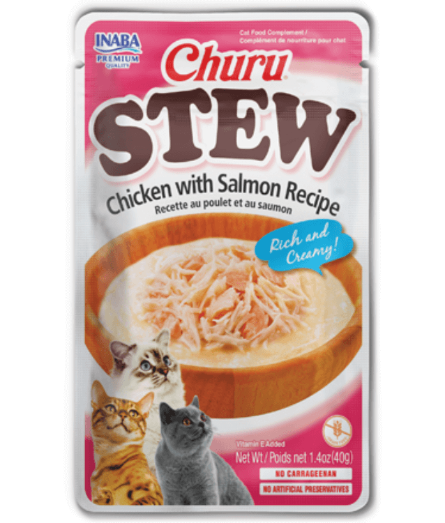 Inaba - Churu Stew Chicken With Salmon Recipe Grain-Free 40g - 1 Pouch