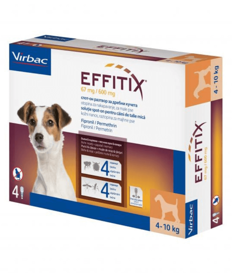 Virbac - Effitix, Tick & Flea Protection - 4-10kg - 1 Pipette