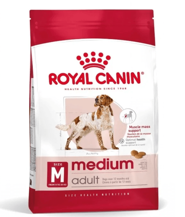 Royal Canin - Medium Adult Dry Dog Food 4kg - 15kg - 4kg