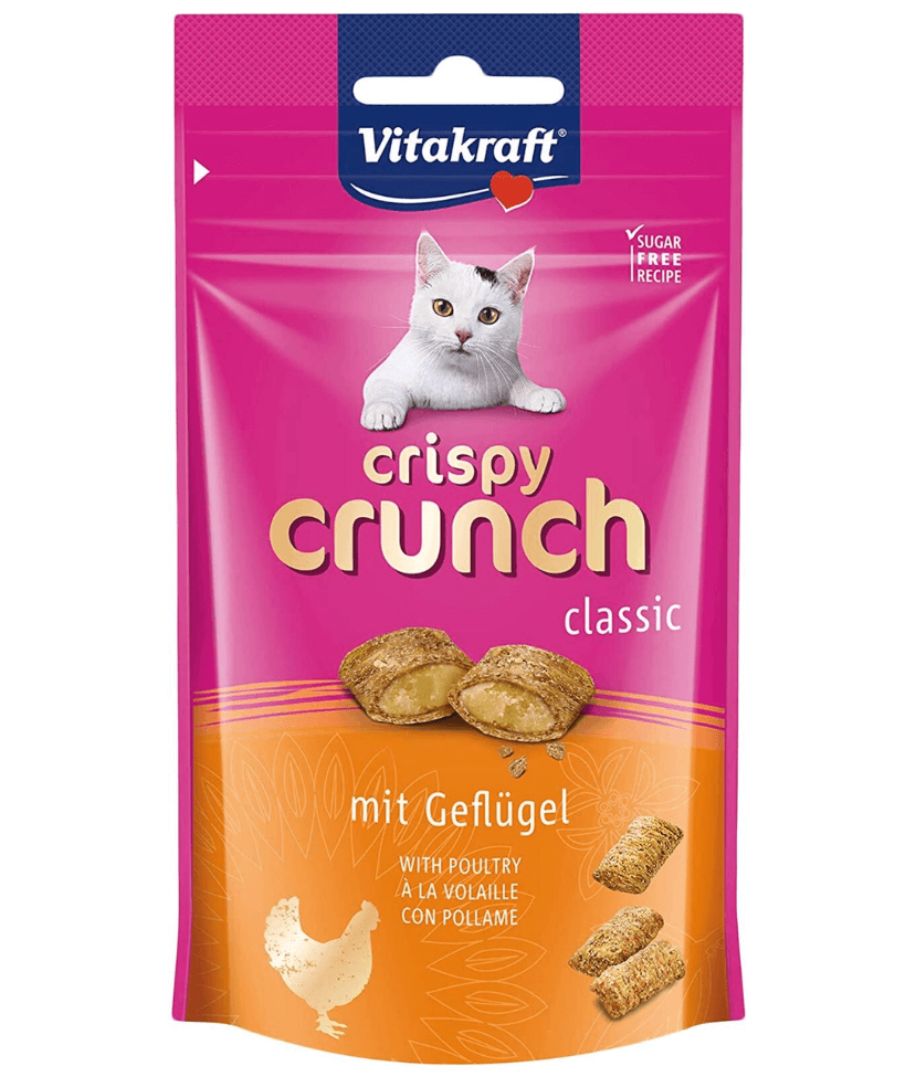 Vitakraft - Crispy Crunch, Classic Crunchy Bites With Chicken - 60g - 1 Bag
