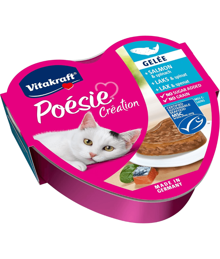 Vitakraft - Poesie Creation, Adult Wet Cat Food With Salmon In Jelly - 85g - 1 Can