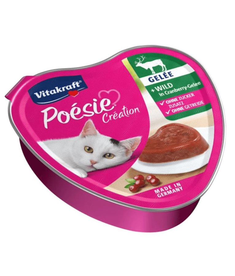 Vitakraft - Poesie Creation, Adult Wet Cat Food With Deer In Jelly - 85g - 1 Can