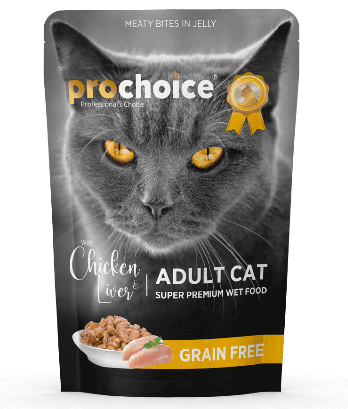 Prochoice - Adult Cat Bites With Chicken & Liver In Jelly 85g - 1 Pouch