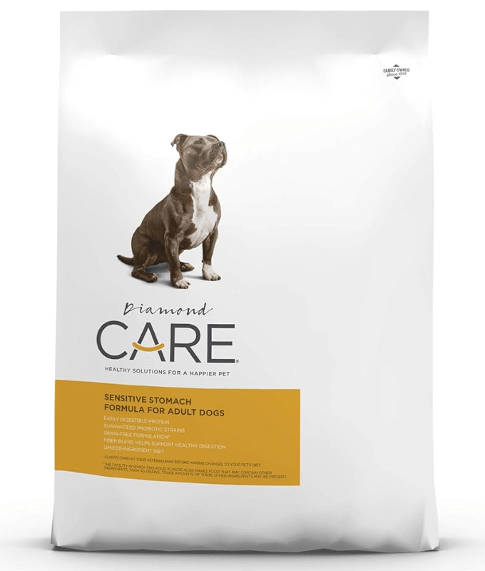 Diamond Care - Sensitive Stomach Formula, Adult All Breed Sizes Dry Dog Food, Digestive Support – 3.63 kg